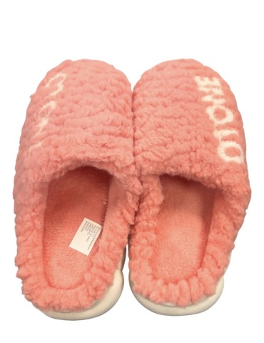 Pantufla acolchada rosa
