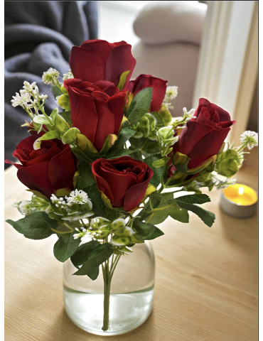 Ramo de rosas 10 cabezas 48cm