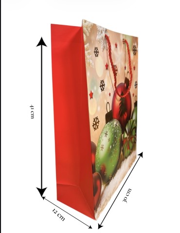 Bolsa de regalo Navidad Grande 30x41x12cm