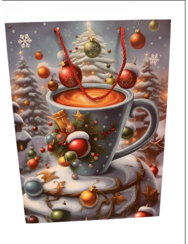 Bolsa de regalo de Navidad Grande 30x41x12cm