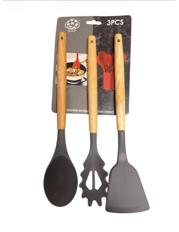 Set de utensilio de cocina de silicona
